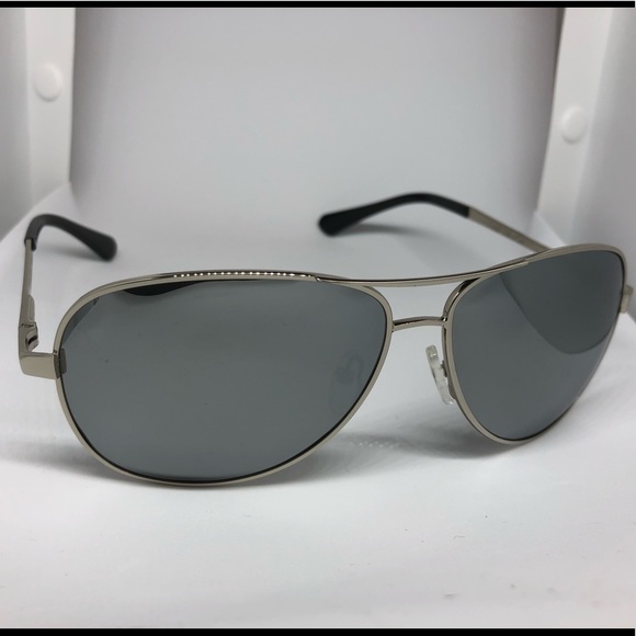 Italy Design Accessories - Aviator Sunglasses Silver Mirrored Lenses